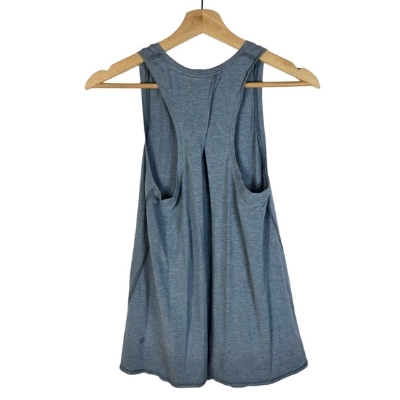 Lululemon All Tied Up Heathered Blue Denim Athletic Tank Top 6 - Picture 4 of 6